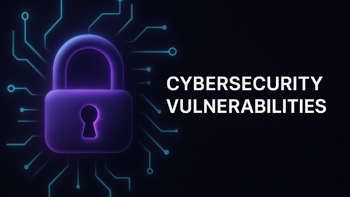 a lock with text cybersecurity vulnerabilitites