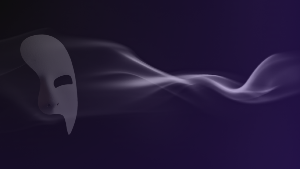 a mask with a layer of smoke